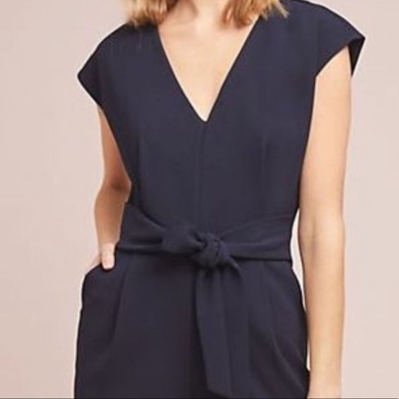 ETT:TWA by Anthropologie Navy Sedona Jumpsuit - Picture 2 of 4